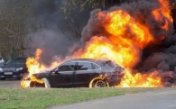 Sound effects of a burning car