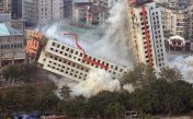 The sounds of buildings collapsing
